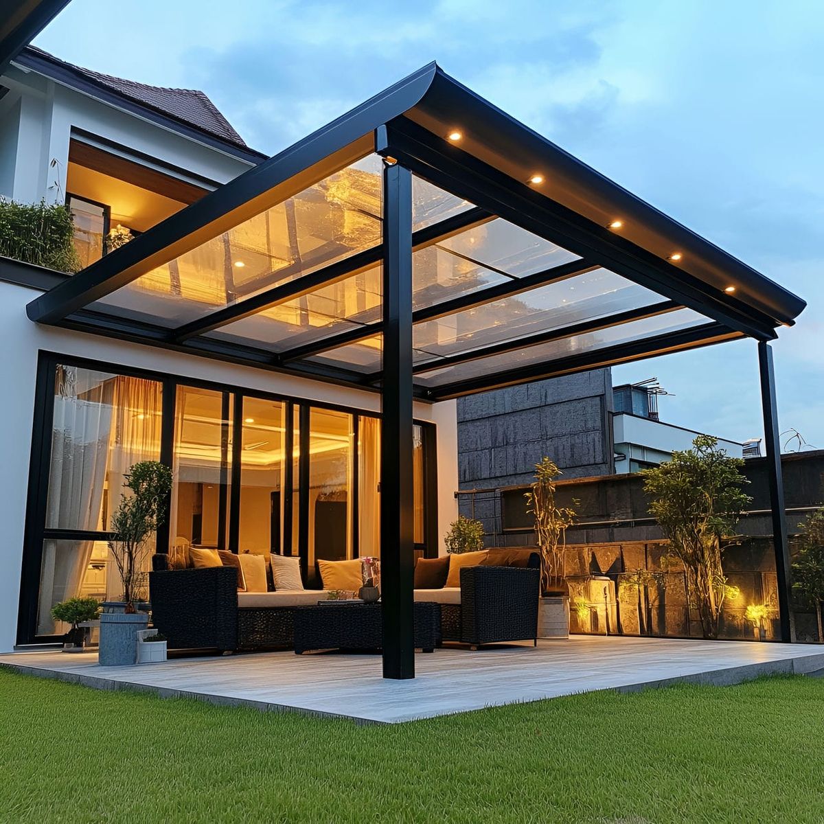 Mái che polycarbonate: Giải pháp che nắng mưa hiện đại, bền đẹp cho mọi công trình